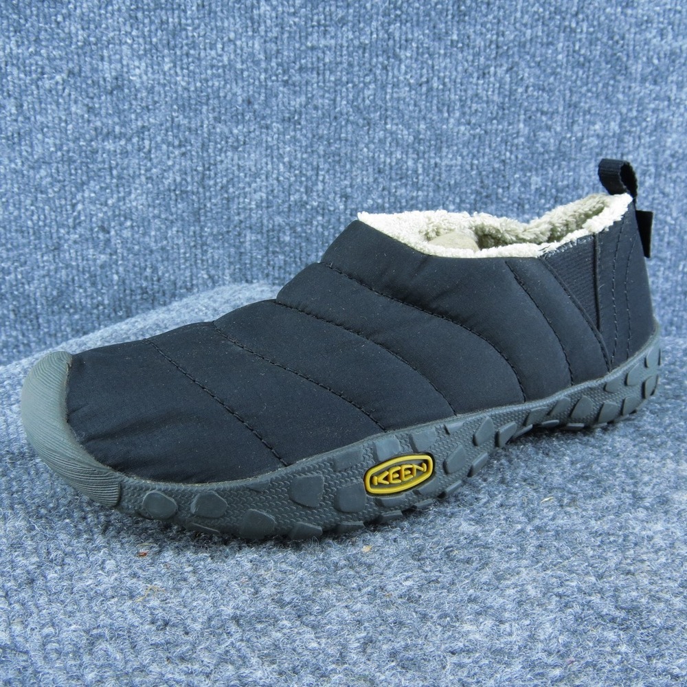 KEEN Youth Girls Shearling Style Shoes Black Fabric Slip On Size 5‎ Medium